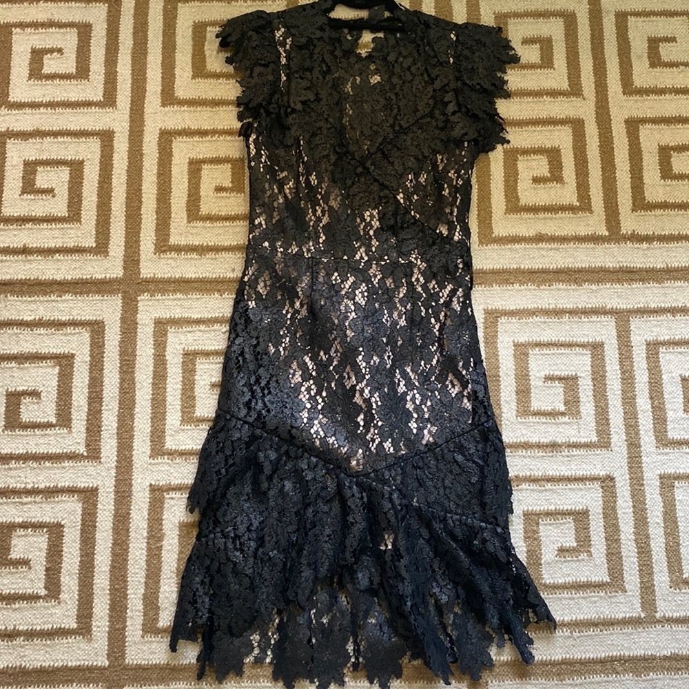 Saylor Black Lace Dress